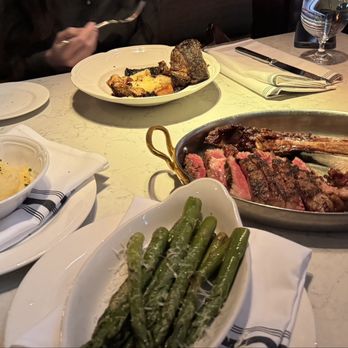 8Eleven Modern Bistro - Special ( 28oz Tomahawk Ribeye ) , Asparagus , Pommes Puree , Braised Beef - New American Near Me - West Lafayette, Indiana 8Eleven Modern Bistro - Special ( 28oz Tomahawk Ribeye ) , Asparagus , Pommes Puree , Braised Beef - New American Near Me - West Lafayette, Indiana