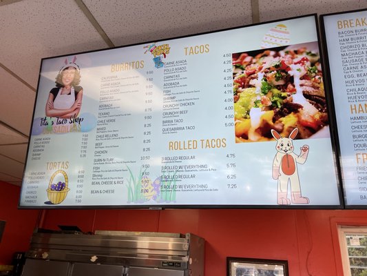 Menu photo 7 Tita's Taco Shop La Mesa, CA