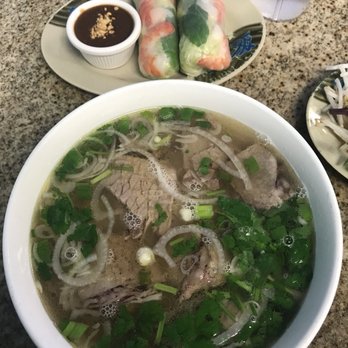 Pho Crystal - Large Pho' and Fresh Spring Rolls - Vietnamese Near Me - Fairview, Texas
