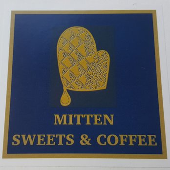 Mitten Sweets & Coffee - Cool sticker on takeout box (11/13/22) - Desserts Near Me - Seattle, Washington