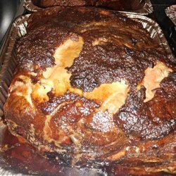 Dented Face Brewing - Pork shoulder awaiting being pulled