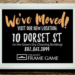 Vermont Frame Game - New Location!