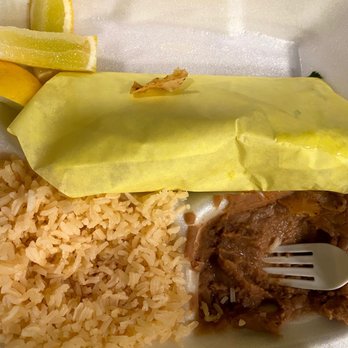 Maritza's Mexican Food - Fish tacos with rice and beans - Mexican Near Me - San Diego, California