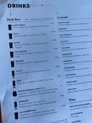Menu photo 7 Protagonist Beer Charlotte, NC