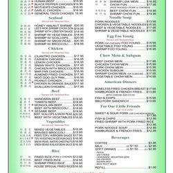 Lee's Wok - Menu