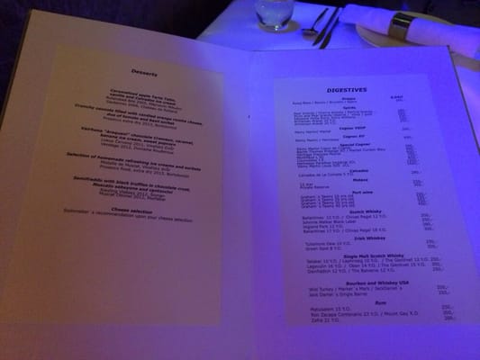 Menu photo 1 Bellevue Prague, PR