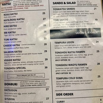 Ton Shou - Menu - Izakaya Near Me - Las Vegas, Nevada Ton Shou - Menu - Izakaya Near Me - Las Vegas, Nevada