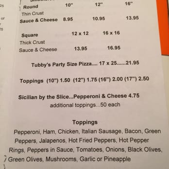 Tubby's Cafe - Pizza Near Me - Clarksburg, West Virginia Tubby's Cafe - Pizza Near Me - Clarksburg, West Virginia