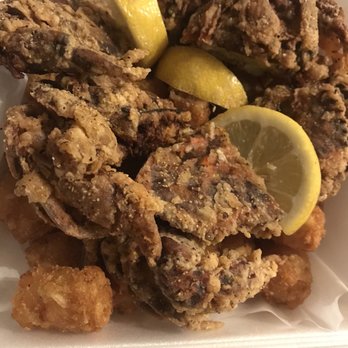 Crawfish House - Soft shelled crab and tatter totts with lemon - Cajun/Creole Near Me - Seattle, Washington Crawfish House - Soft shelled crab and tatter totts with lemon - Cajun/Creole Near Me - Seattle, Washington