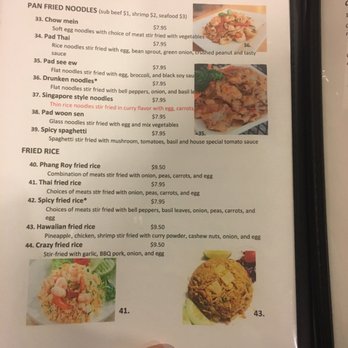 Phang Roy - Menu - Thai Near Me - Azusa, California