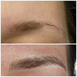 EnhancInk Spa - Top before bottom after loving my new brows!