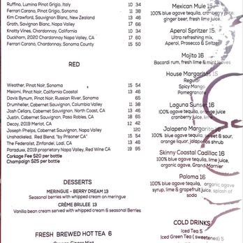 GG's Bistro - Wine and spirits menu - simply because no one else had posted one I could easily read (even if mine did turn out a bit less than perfect) - Turkish Near Me - Laguna Beach, California