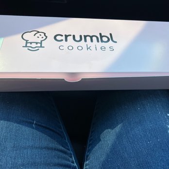 Crumbl - 7th Street - Dirty box=dirty pants. This is after I wiped the frosting off. - Bakeries Near Me - Fort Worth, Texas