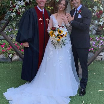 SoCal Christian Weddings - Rev. Dr. Jeff Saville and bride and groom showing off rings - Officiants Near Me - Temecula, California SoCal Christian Weddings - Rev. Dr. Jeff Saville and bride and groom showing off rings - Officiants Near Me - Temecula, California