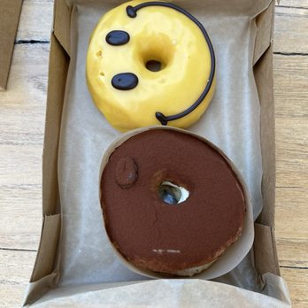 Good Town Doughnuts - Smile Mango and Tiramisu donuts - Donuts Near Me - Costa Mesa, California