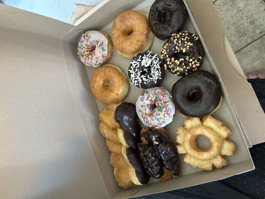 Rose Donuts And Ice Cream by null