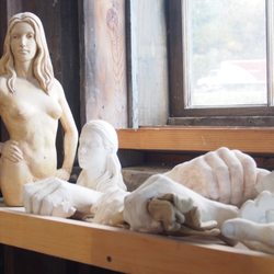 Vermont Granite Museum - Still Life on a Windowsill (Where are my gloves?). Taken at the Vermont Granite Museum.