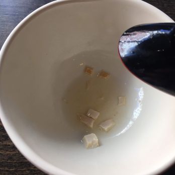 Todoroki - Gross miso flavor cubes embedded in the bottom of the bowl - Japanese Near Me - Evanston, Illinois