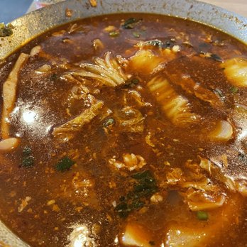 Boiling Point - Outrageously spicy pot even after it was diluted. I ordered a medium spicy btw - Taiwanese Near Me - Gardena, California