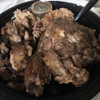 Back A Yard - Jerk Chicken and Pork combo in a To-Go container - Caribbean Near Me - San Jose, California Back A Yard - Jerk Chicken and Pork combo in a To-Go container - Caribbean Near Me - San Jose, California