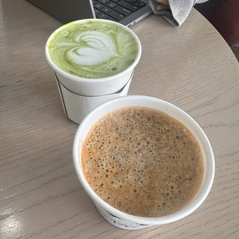 DAMO - Hojicha latte with espresso, matcha - Coffee & Tea Near Me - Los Angeles, California DAMO - Hojicha latte with espresso, matcha - Coffee & Tea Near Me - Los Angeles, California