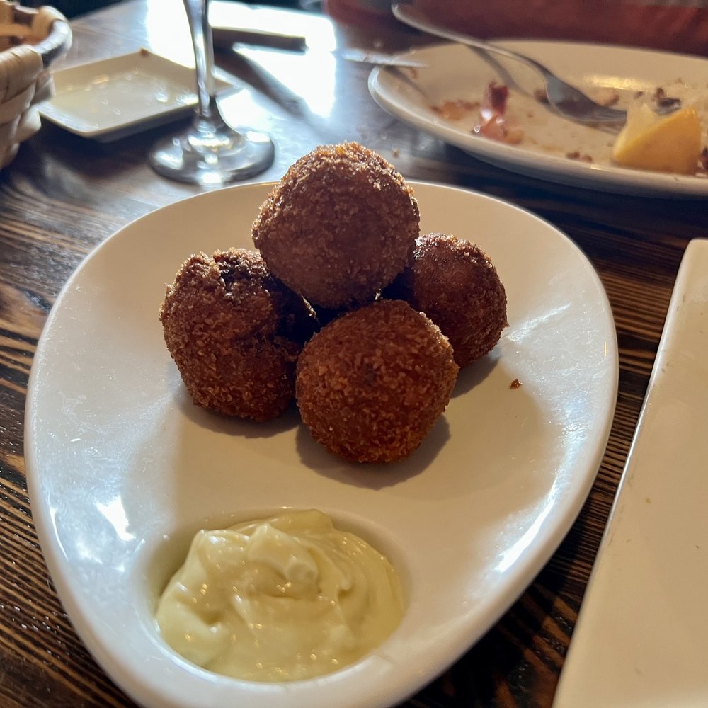 Basque Tapas Bar - Croquetas of the day. Not the most exciting, but tasty. - Tapas Bars Near Me - Piermont, New York Basque Tapas Bar - Croquetas of the day. Not the most exciting, but tasty. - Tapas Bars Near Me - Piermont, New York