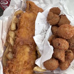 Ossies Fish Bar - Fish and chips Fried mushrooms
