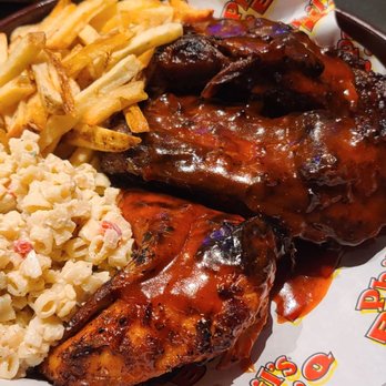 Phil's BBQ - Ribs & Chicken with macaroni salad and fries - Barbeque Near Me - San Diego, California