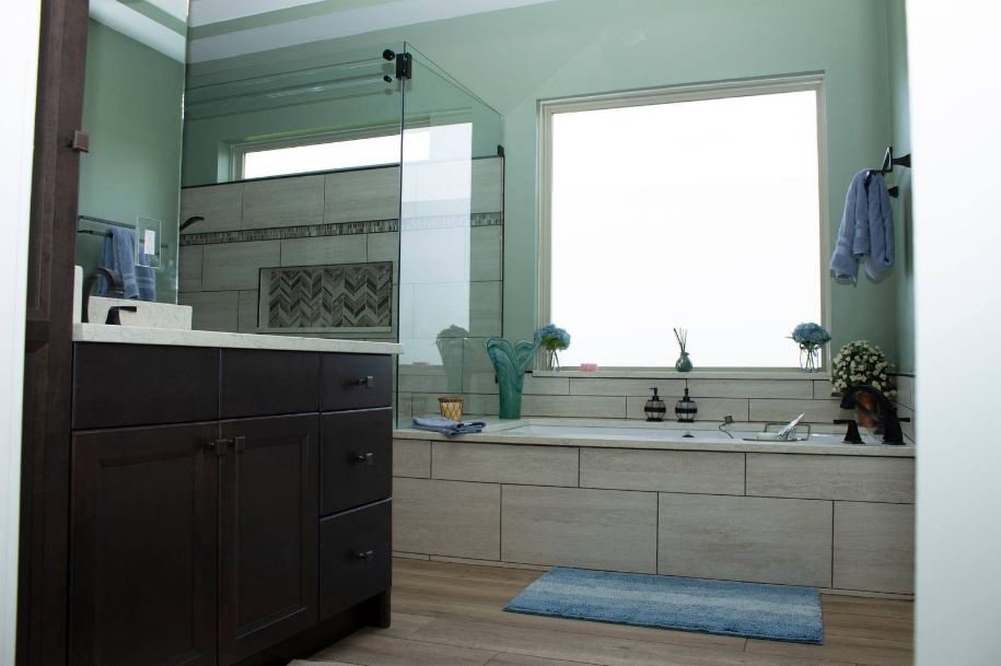 Slide of Parter's Bathroom Remodel