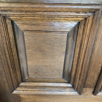 Miracle Doors - panel discolor, old staining in edges of trim and ruff surface , one coat stain & sealer - Refinishing Services Near Me - Houston, Texas Miracle Doors - panel discolor, old staining in edges of trim and ruff surface , one coat stain & sealer - Refinishing Services Near Me - Houston, Texas