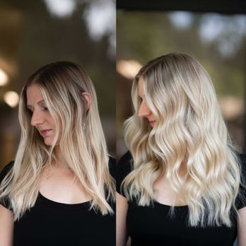 Hair Extensions By Cheyanne - Before and after Full head highlight + 1 row 18" hand tied extension - Hair Extensions Near Me - Estacada, Oregon Hair Extensions By Cheyanne - Before and after Full head highlight + 1 row 18" hand tied extension - Hair Extensions Near Me - Estacada, Oregon