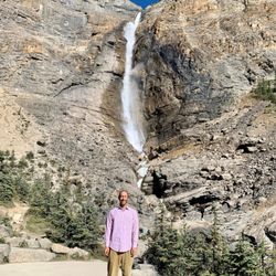 Takakkaw Falls - Appreciating being here.