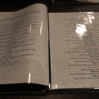 Saffron Indian Cuisine - Inside of menu~ - Indian Near Me - Burnaby, British Columbia Saffron Indian Cuisine - Inside of menu~ - Indian Near Me - Burnaby, British Columbia