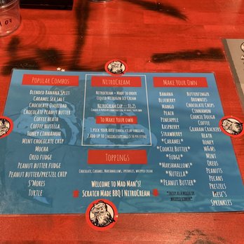 Lenexa Public Market - Mad Man's Nitrocream Menu - Public Markets Near Me - Lenexa, Kansas