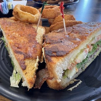 Vikings Bar and Grill - SOURDOUG PARM BURGER - Burgers Near Me - Kingsburg, California