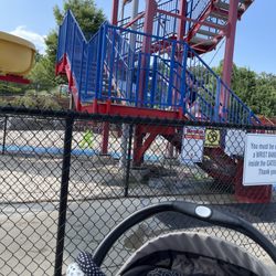 JayDee's Family Fun Center - Stairs to the yellow flume slide