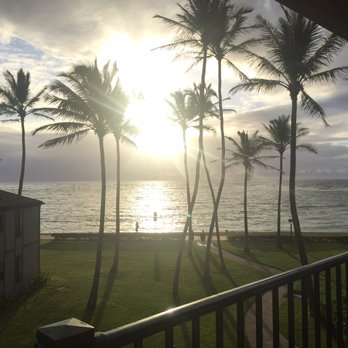 Pono Kai Resort - View from our balcony - Hotels Near Me - Kapaa, Hawaii Pono Kai Resort - View from our balcony - Hotels Near Me - Kapaa, Hawaii