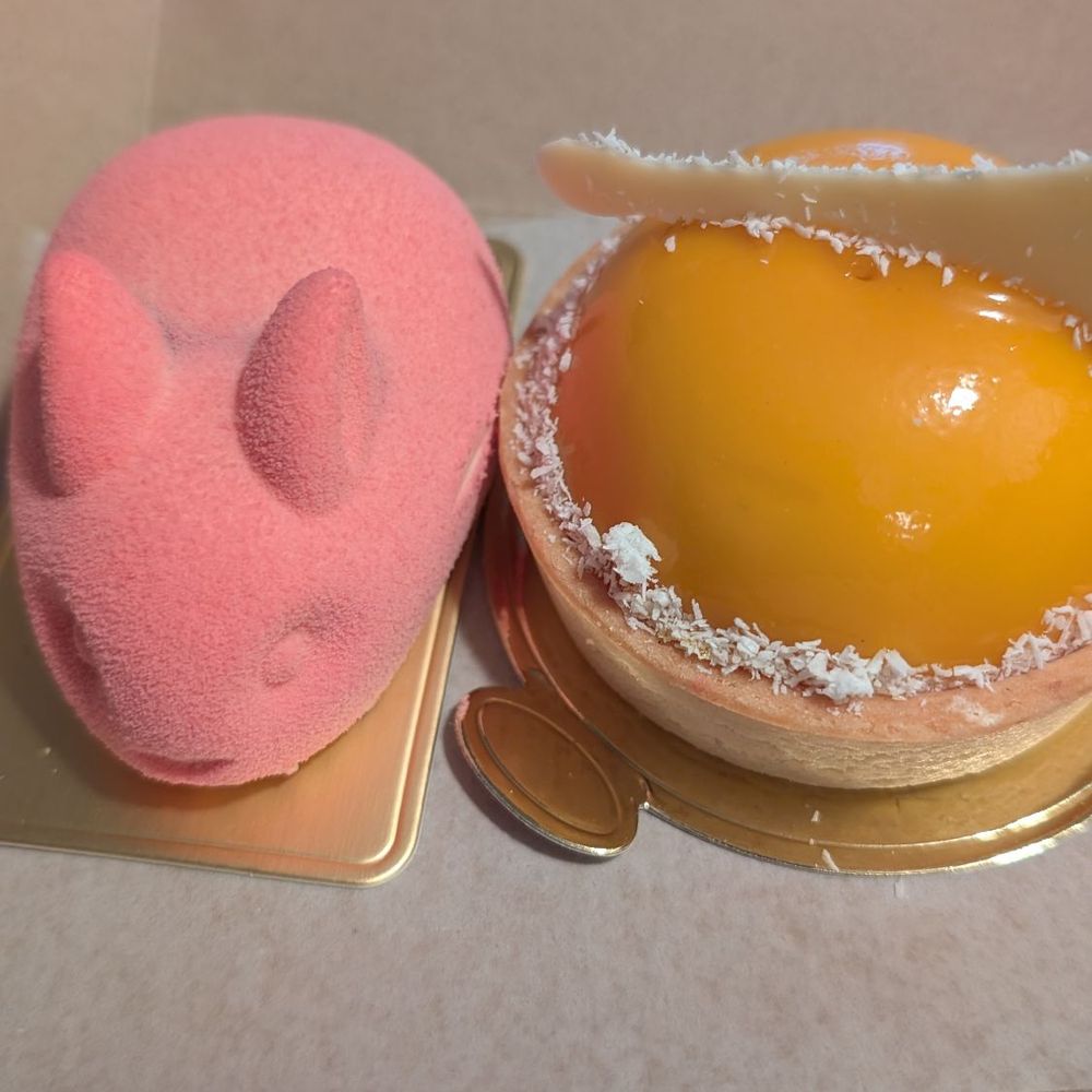 Davie Village Bakery - Cute Rabbit Cake (peach) & Mango Cake - Bakeries Near Me - Vancouver, British Columbia Davie Village Bakery - Cute Rabbit Cake (peach) & Mango Cake - Bakeries Near Me - Vancouver, British Columbia