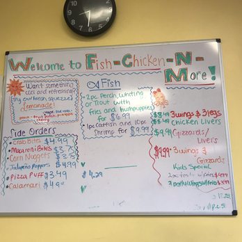 Fish-Chicken-N-More - Specials menu 7.25.2019 - Fish & Chips Near Me - Dacula, Georgia