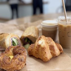 Rosalind Bakery - Kouign-amann, butter croissant, Italian hoagie, latte and Viet coffee