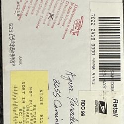 Refusal of certified letter.