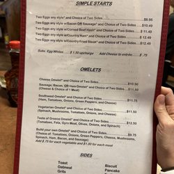 Pete's Place Family Restaurant - Menu (front)