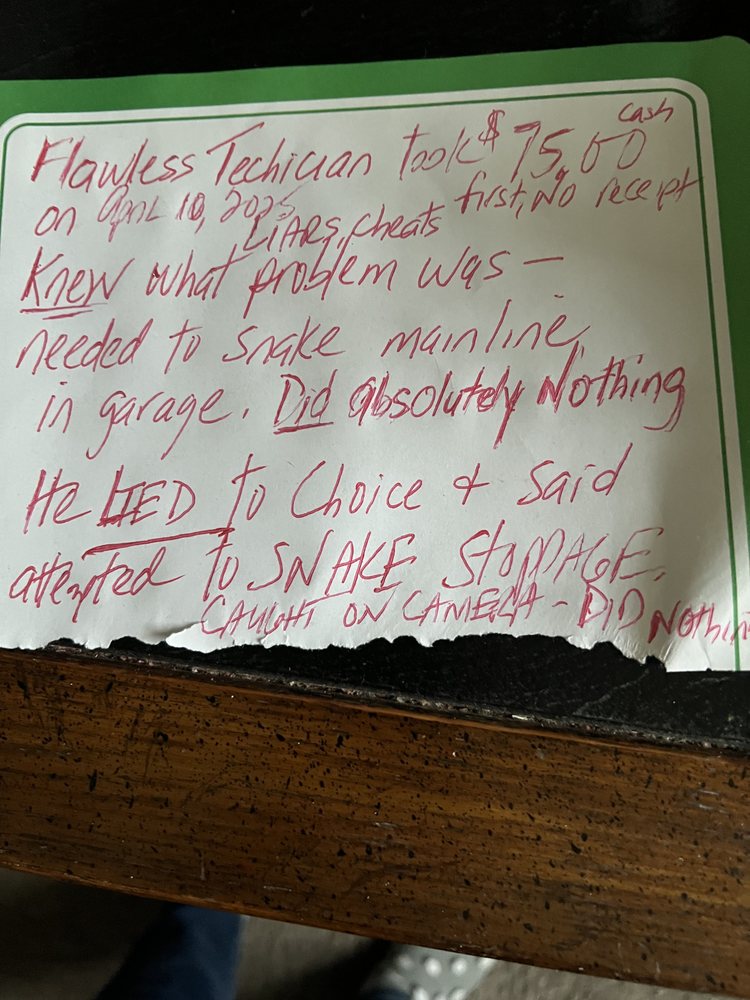 Slide of Flawless Sewer Service