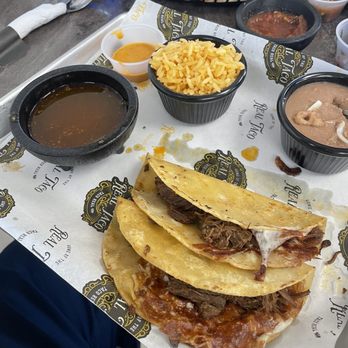 Real Taco - Three red tacos with consomé combo! Love it! - Mexican Near Me - Tulsa, Oklahoma Real Taco - Three red tacos with consomé combo! Love it! - Mexican Near Me - Tulsa, Oklahoma