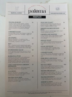 Menu photo 2 Paloma Mooresville, NC Menu photo 2 Paloma Mooresville, NC