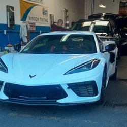 PremierXpressTINT&WRAPS - White Corvette Tint