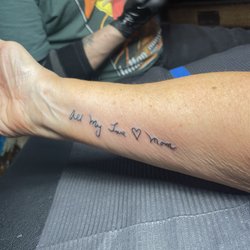 Hold Steady Tattoo - My mom's handwriting
