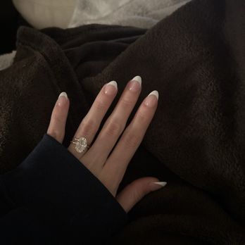 Glo Nail Spa - french almond nails - Nail Salons Near Me - Colorado Springs, Colorado Glo Nail Spa - french almond nails - Nail Salons Near Me - Colorado Springs, Colorado