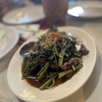 Siam Garden Cafe - Stri-Fried Ong Choy (Pad Pak Bung) - Thai Near Me - Honolulu, Hawaii