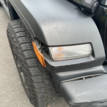 Class A Autobody - Bumper, underneath portion from bumper cracked, turning light broken - Body Shops Near Me - South Hackensack, New Jersey